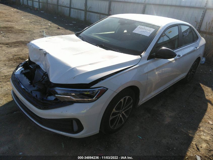 2022 VOLKSWAGEN JETTA SPORT VIN: 3VWBM7BU8NM026482