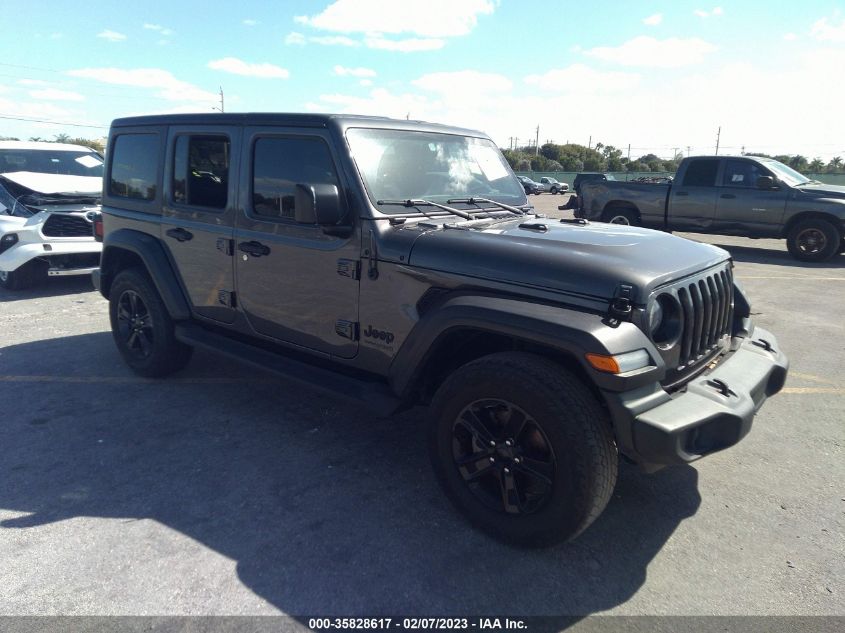 2021 JEEP WRANGLER UNLIMITED SPORT ALTITUDE VIN: 1C4HJXDGXMW501223