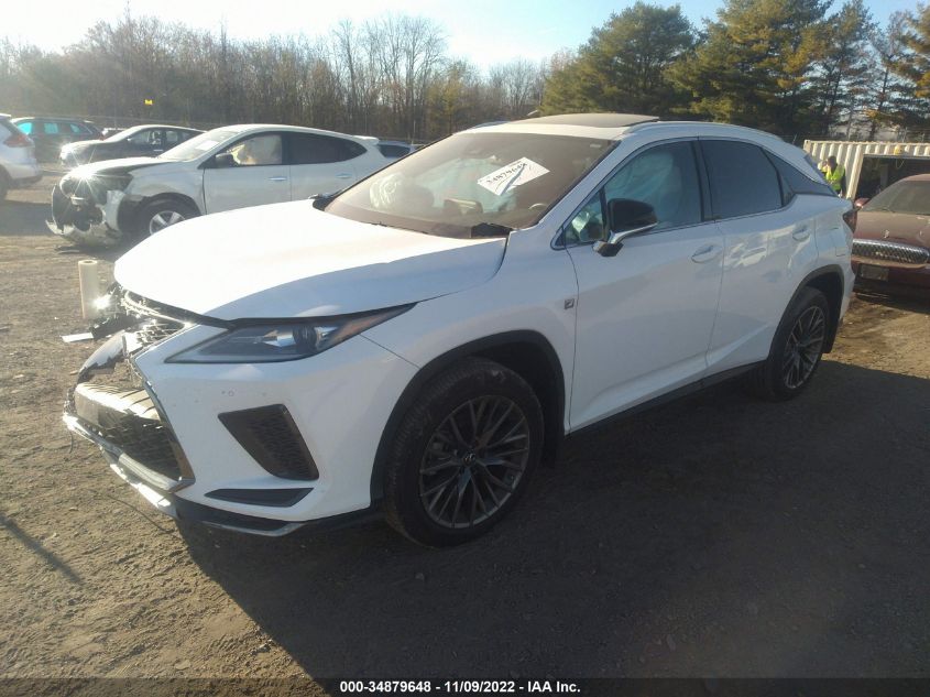 2021 LEXUS RX RX 350 F SPORT APPEARANCE VIN: 2T2SZMDA6MC264839