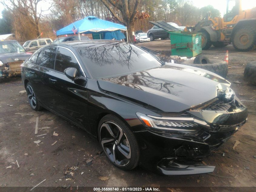 2021 HONDA ACCORD SEDAN SPORT SE VIN: 1HGCV1F45MA101700