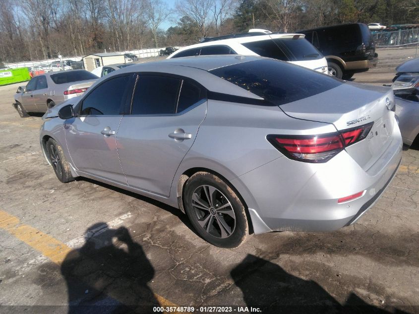 2022 NISSAN SENTRA SV VIN: 3N1AB8CV1NY250352