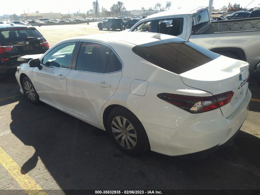2022 TOYOTA CAMRY HYBRID LE VIN: 4T1C31AK5NU571652