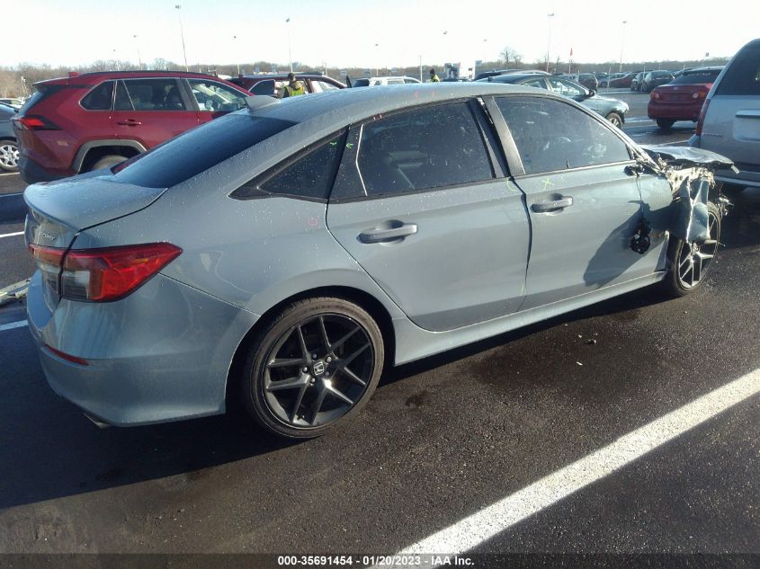 2022 HONDA CIVIC SEDAN SPORT VIN: 2HGFE2F54NH519132