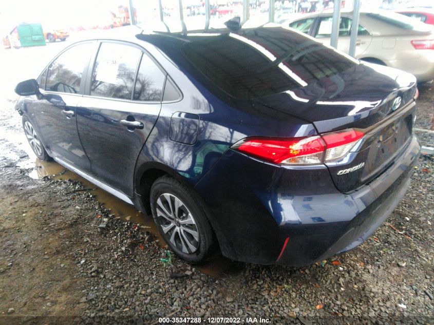 2022 TOYOTA COROLLA HYBRID LE VIN: JTDEAMDE3NJ060744