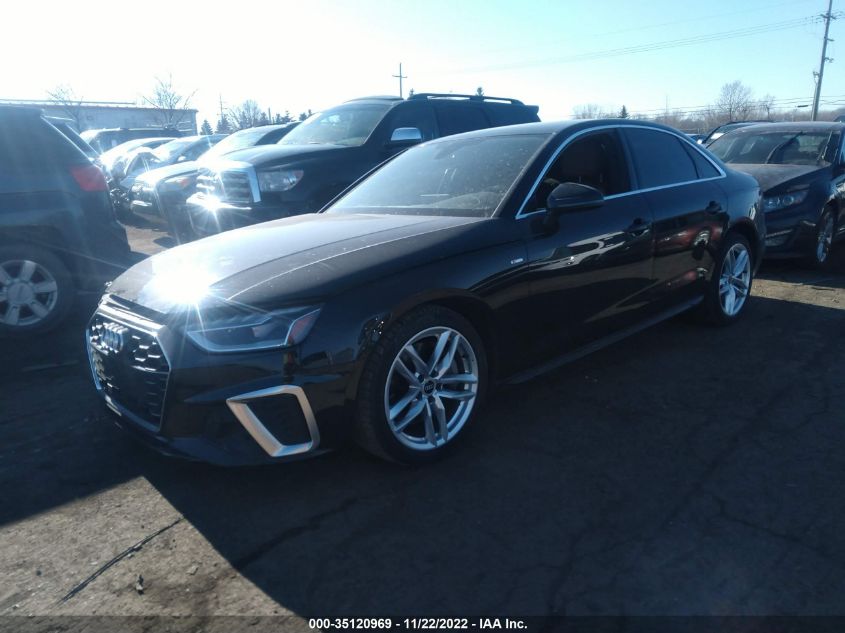 2021 AUDI A4 SEDAN S LINE PREMIUM PLUS VIN: WAUEAAF47MA066948