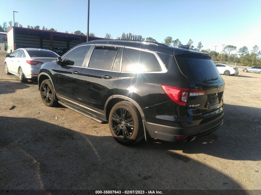 2022 HONDA PILOT SPECIAL EDITION VIN: 5FNYF5H22NB011613