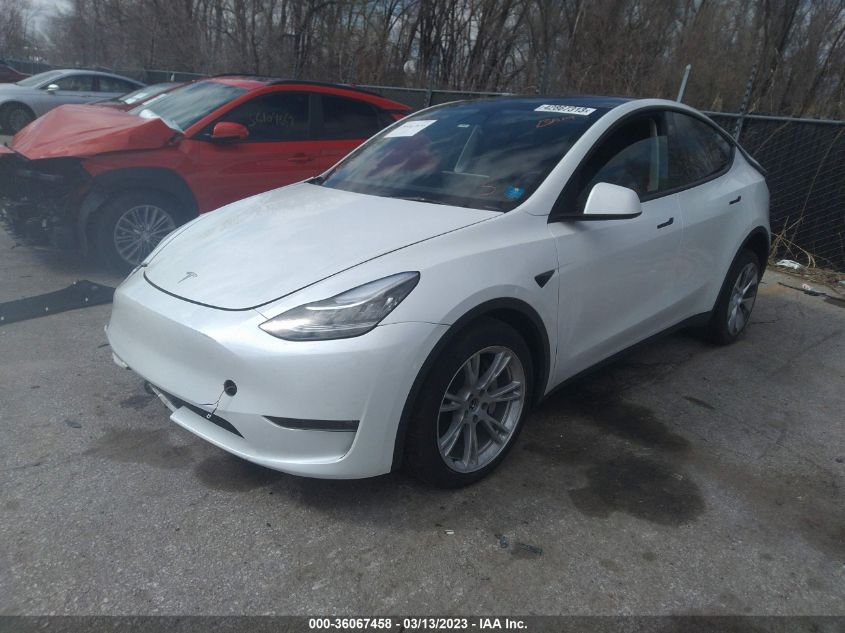 2023 TESLA MODEL Y LONG RANGE VIN: 7SAYGDEE7PF600216