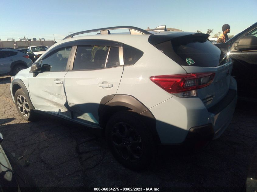 2022 SUBARU CROSSTREK SPORT VIN: JF2GTHSC1NH236940