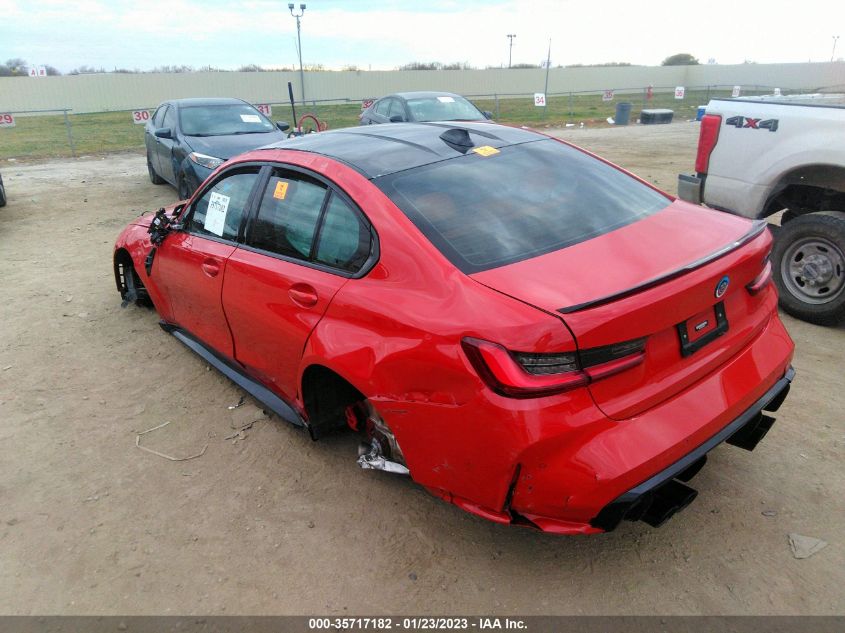 2022 BMW M3 COMPETITION XDRIVE VIN: WBS43AY0XNFM02902