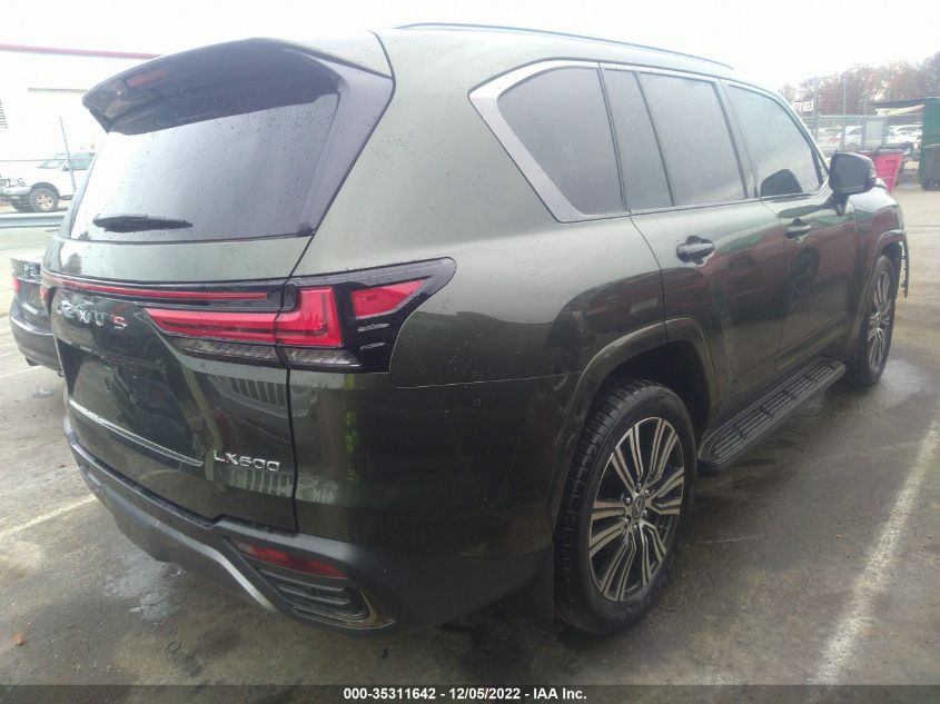 2022 LEXUS LX LX 600 LUXURY VIN: JTJGB7CXXN4006380