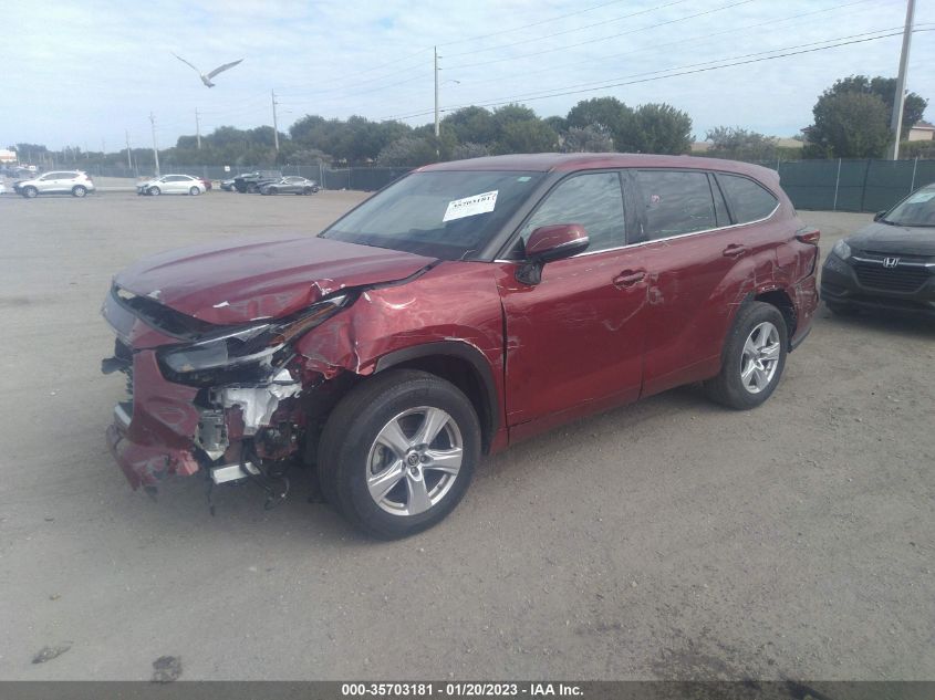 2021 TOYOTA HIGHLANDER L/LE VIN: 5TDZZRAH8MS069981