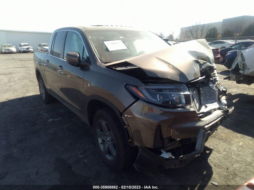 2022 HONDA RIDGELINE RTL VIN: 5FPYK3F57NB038231