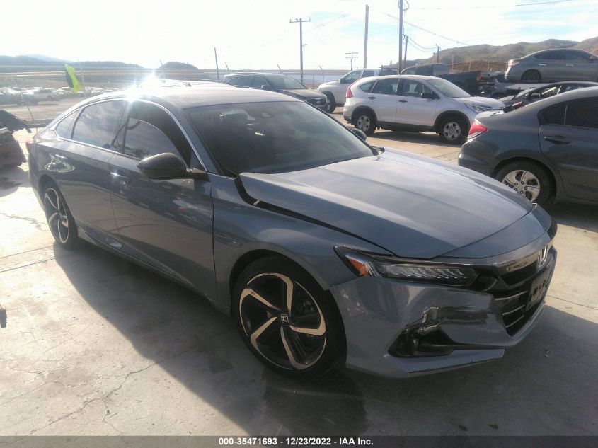 2022 HONDA ACCORD SEDAN SPORT SE VIN: 1HGCV1F40NA056358