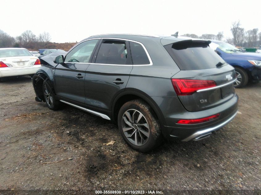 2022 AUDI Q5 S LINE PREMIUM VIN: WA1GAAFY4N2089379