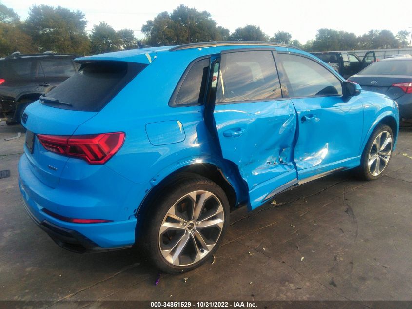 2021 AUDI Q3 S LINE PREMIUM PLUS VIN: WA1EECF39M1075980