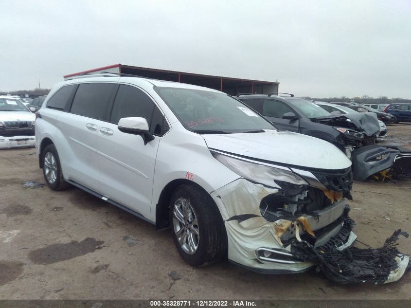 2022 TOYOTA SIENNA PLATINUM VIN: 5TDESKFCXNS055184