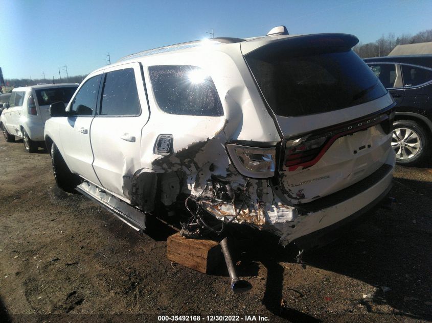 2022 DODGE DURANGO SXT VIN: 1C4RDJAG0NC159930