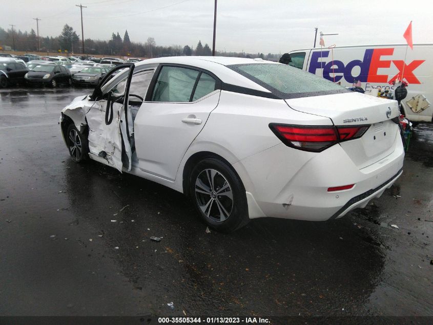 2022 NISSAN SENTRA SV VIN: 3N1AB8CVXNY231590