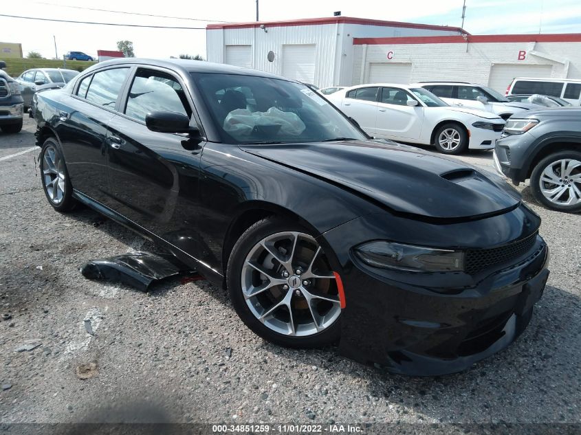 2022 DODGE CHARGER GT VIN: 2C3CDXHG3NH129191