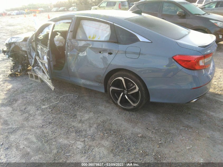 2022 HONDA ACCORD SEDAN SPORT VIN: 1HGCV1F31NA051516