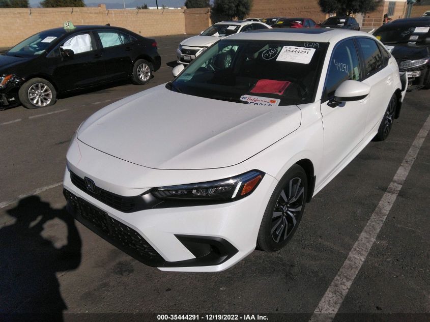 2022 HONDA CIVIC SEDAN EX VIN: 2HGFE1F77NH326694