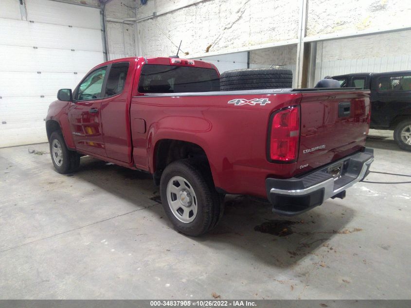 2022 CHEVROLET COLORADO 4WD WORK TRUCK VIN: 1GCHTBEN6N1110367