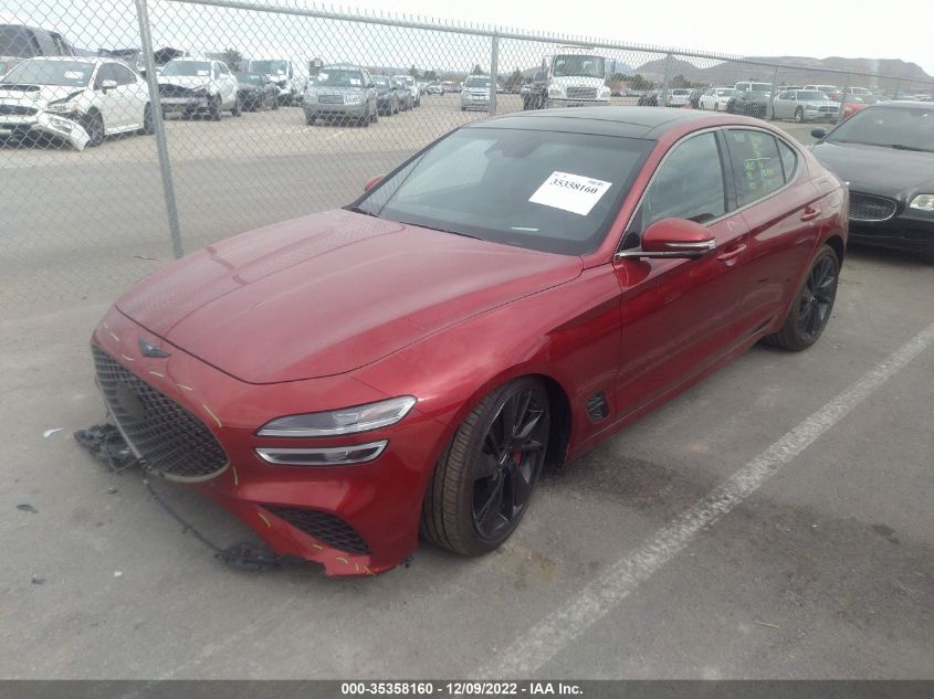 2022 GENESIS G70 3.3T VIN: KMTG54TE5NU090357