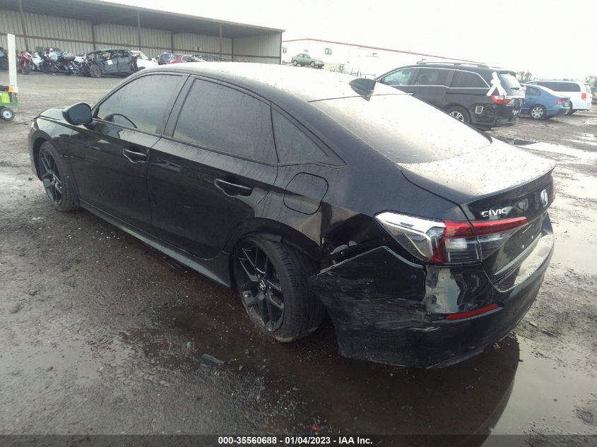2022 HONDA CIVIC SEDAN SPORT VIN: 2HGFE2F53NH599023