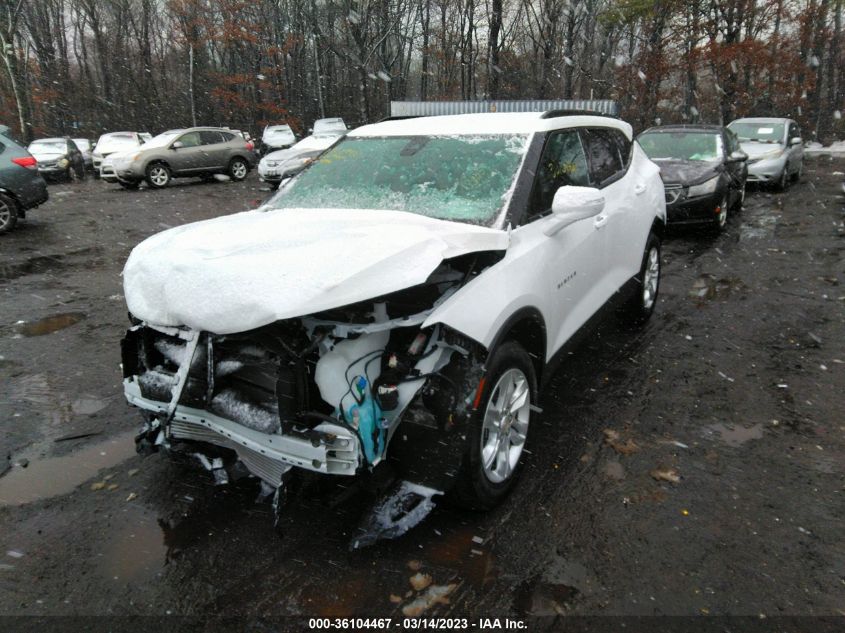 2022 CHEVROLET BLAZER LT VIN: 3GNKBHR49NS230490