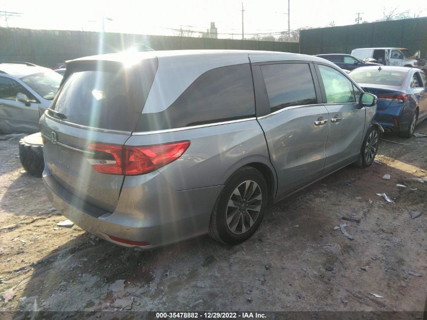 2021 HONDA ODYSSEY EX-L VIN: 5FNRL6H71MB037150