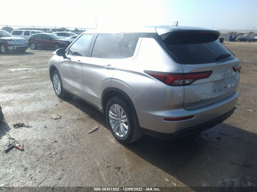2022 MITSUBISHI OUTLANDER ES VIN: JA4J3TA85NZ014667