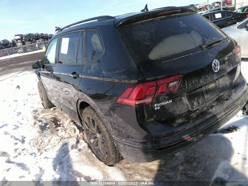 2021 VOLKSWAGEN TIGUAN SE/SE R-LINE BLACK/SEL VIN: 3VV2B7AX5MM087177