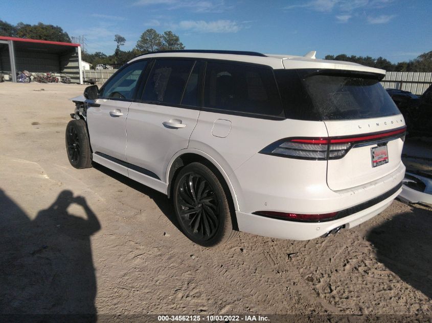 2022 LINCOLN AVIATOR RESERVE VIN: 5LM5J7XC5NGL12849