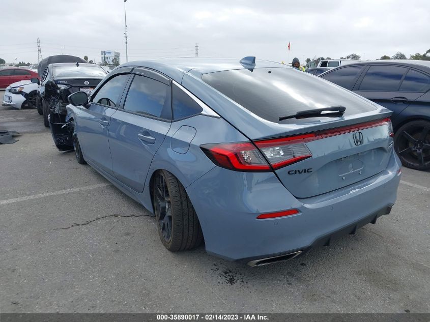 2022 HONDA CIVIC HATCHBACK SPORT TOURING VIN: 19XFL1H8XNE020045