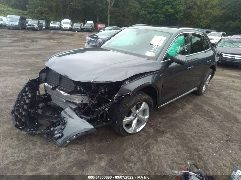 2022 AUDI Q5 S LINE PREMIUM PLUS VIN: WA1EAAFY6N2139660