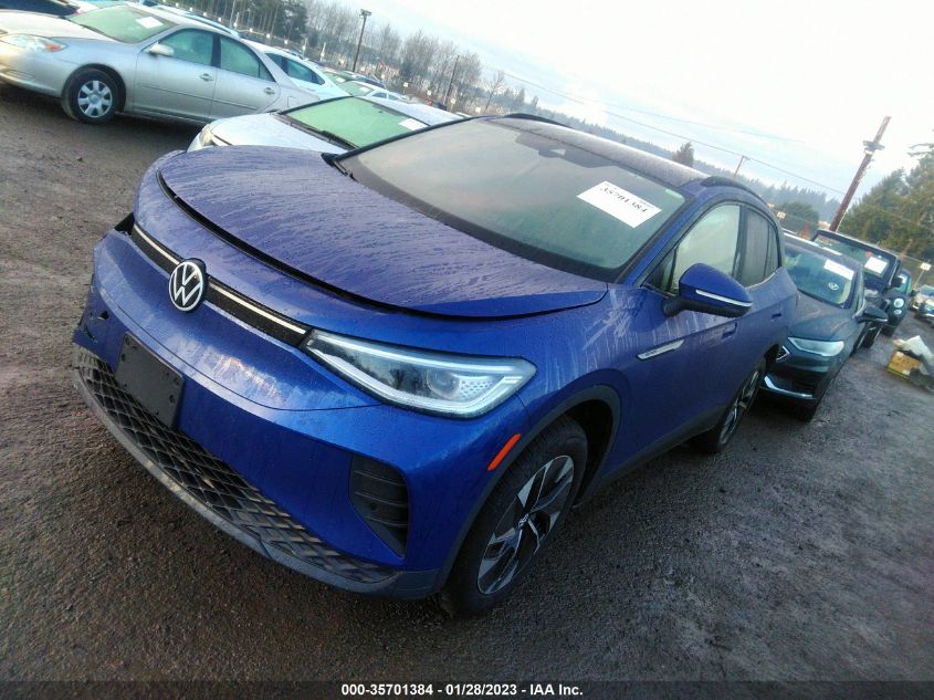 2022 VOLKSWAGEN ID.4 PRO S VIN: WVGGNPE21NP050810