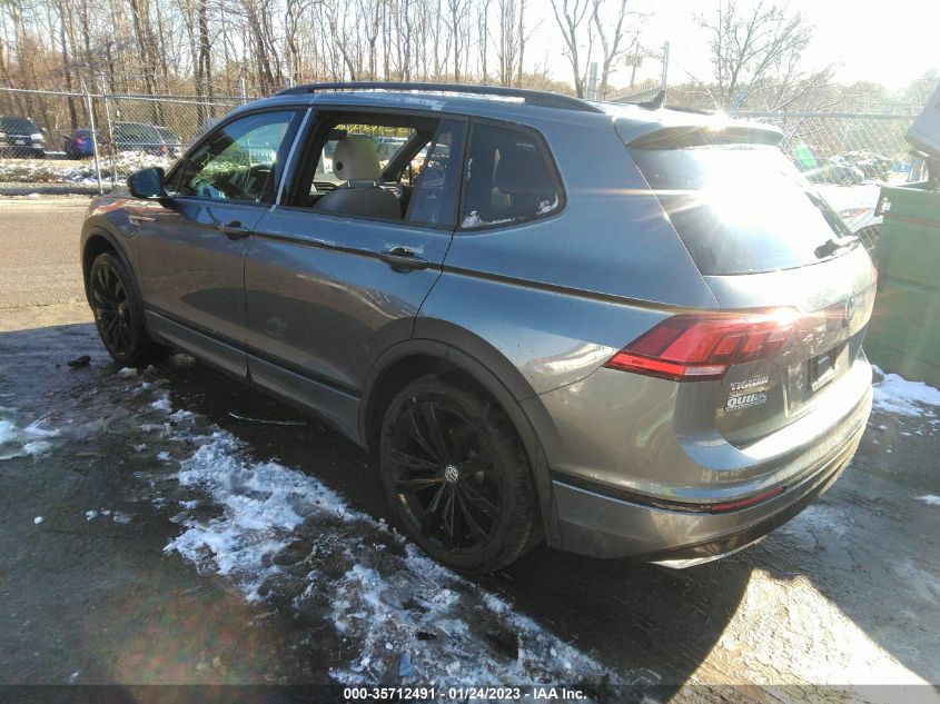 2021 VOLKSWAGEN TIGUAN SE/SE R-LINE BLACK/SEL VIN: 3VV2B7AX9MM021036