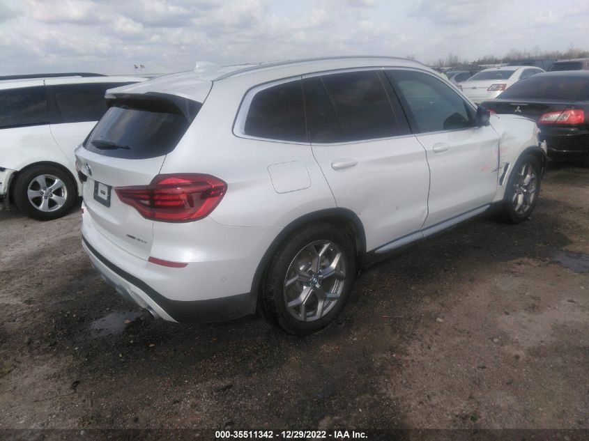 2021 BMW X3 XDRIVE30E VIN: 5UXTS1C09M9F04686