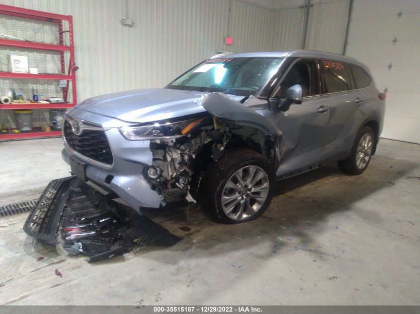 2022 TOYOTA HIGHLANDER LIMITED VIN: 5TDDZRBH6NS216549