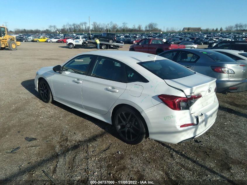 2022 HONDA CIVIC SEDAN SPORT VIN: 2HGFE2F56NH547613