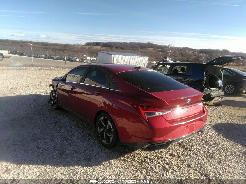 2022 HYUNDAI ELANTRA SEL VIN: KMHLN4AG7NU263213