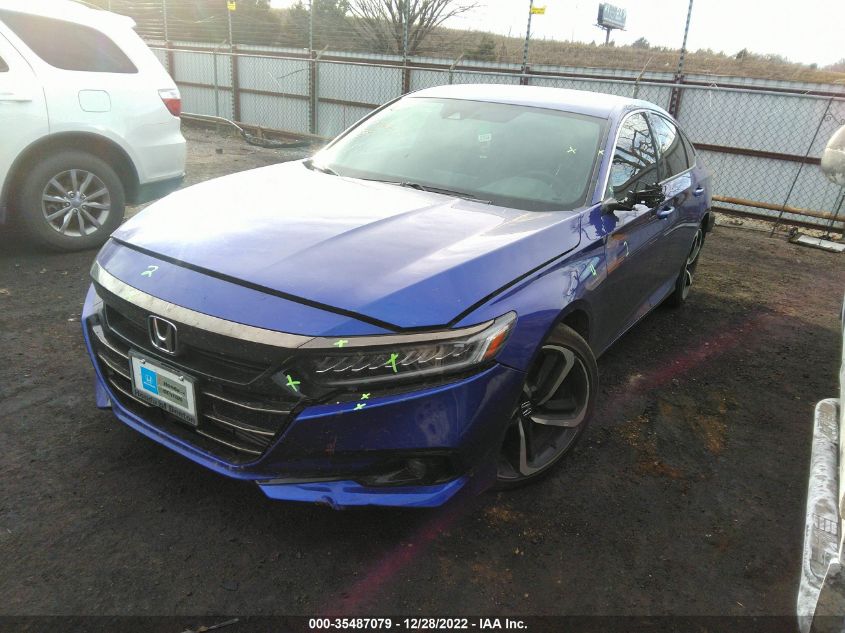 2022 HONDA ACCORD SEDAN SPORT VIN: 1HGCV1F39NA067415