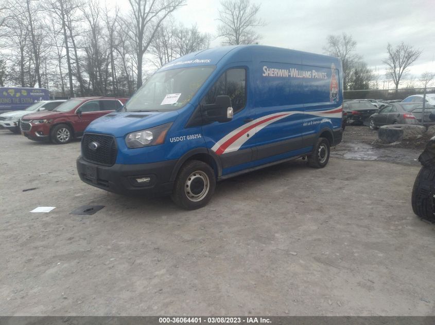 2022 FORD TRANSIT CARGO VAN VIN: 1FTBR1C8XNKA09497