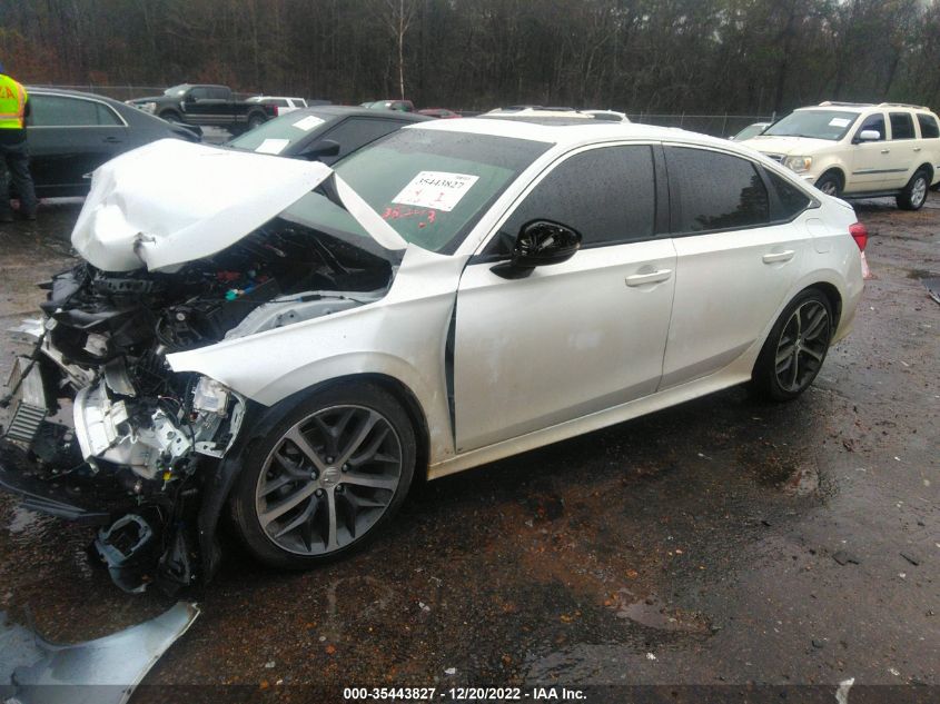 2022 HONDA CIVIC SEDAN TOURING VIN: 2HGFE1F96NH301836