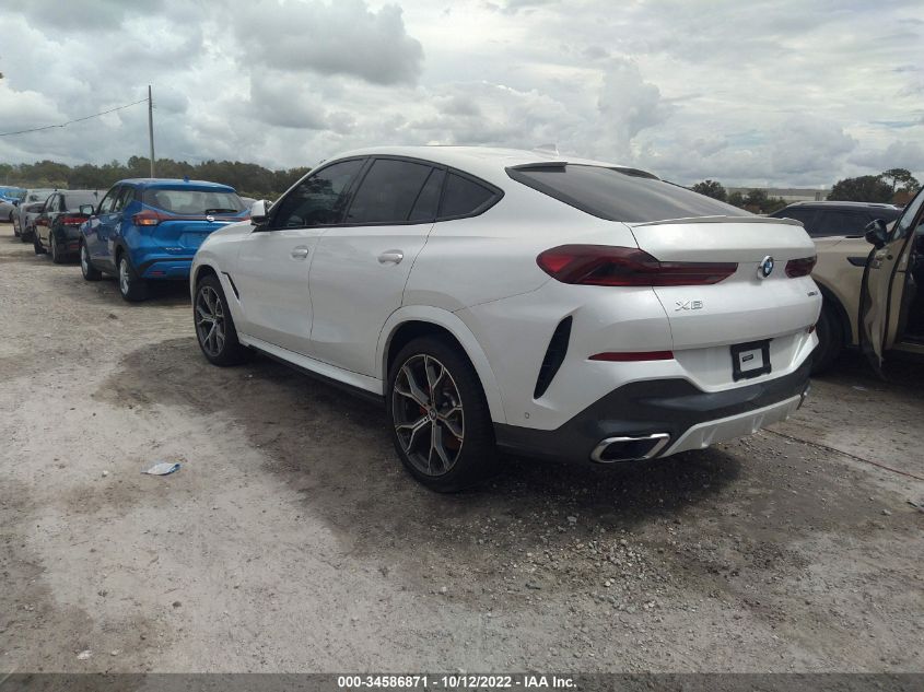2021 BMW X6 SDRIVE40I VIN: 5UXCY4C03M9E87738
