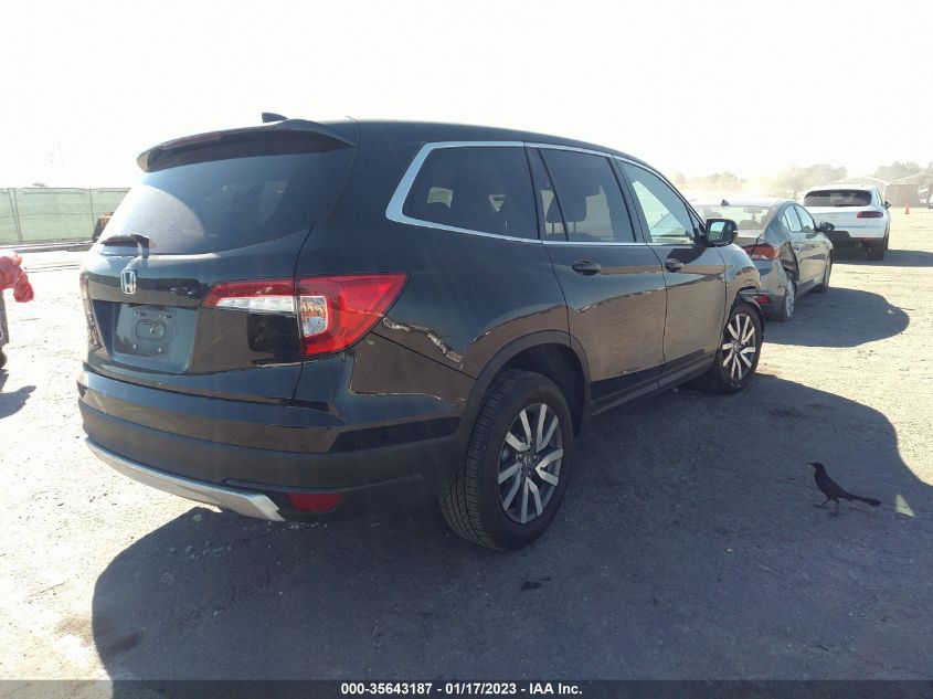 2021 HONDA PILOT EX-L VIN: 5FNYF5H52MB032437