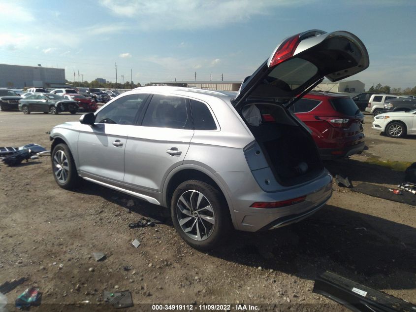 2021 AUDI Q5 PREMIUM PLUS VIN: WA1BAAFY4M2073577