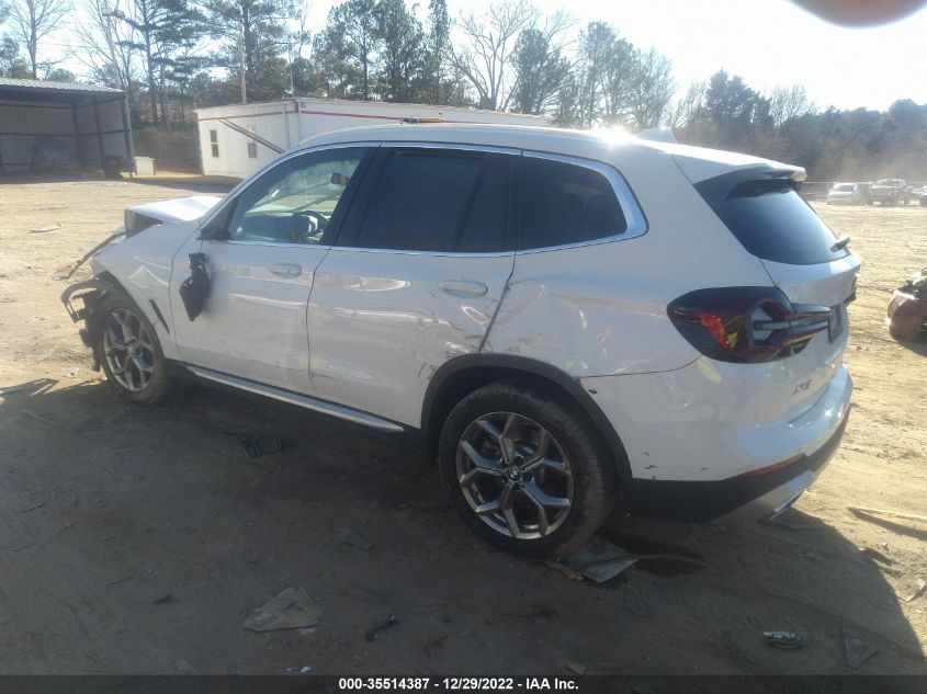 2022 BMW X3 SDRIVE30I VIN: 5UX43DP04N9H43111
