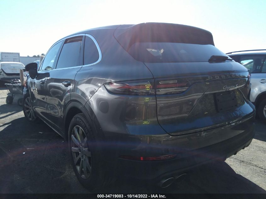 2021 PORSCHE CAYENNE S VIN: WP1AB2AY9MDA27208