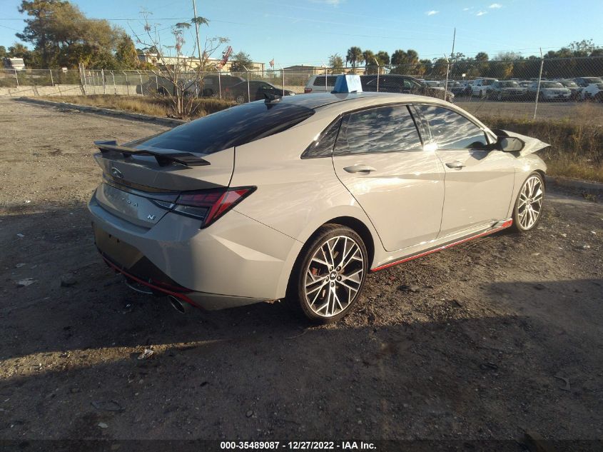 2022 HYUNDAI ELANTRA N VIN: KMHLW4AK3NU008026